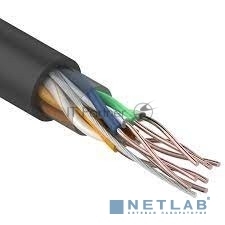 Rexant (01-0065) Кабель витая пара U/UTP, CAT 5e, ZH нг(А)-HF, 4PR, 24AWG, OUTDOOR, SOLID, черный, 305м