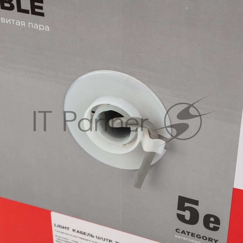 Кабель витая пара Rexant LIGHT U/UTP, cat.5e, ZH нг(А)-HF, 4PR, 24AWG, внутренний, серый, 305 м