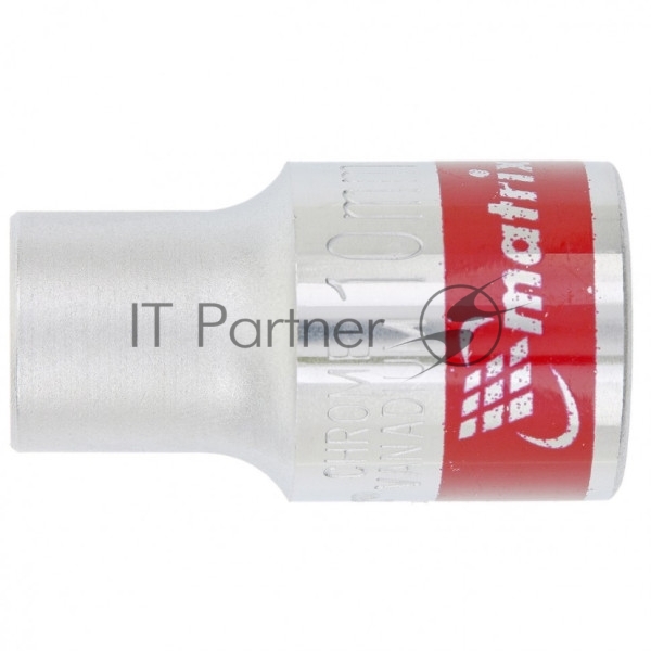 Головка торцевая Matrix 13110 10 мм, 6-гранная, CrV, под квадрат 1/2", хромированная