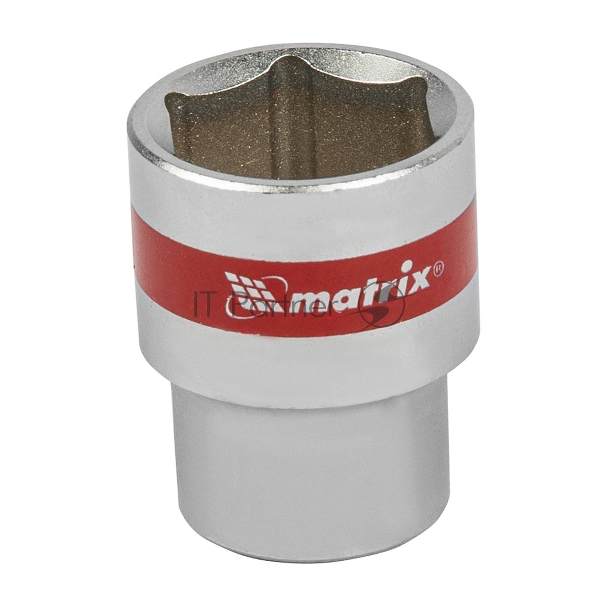 Головка торцевая Matrix, 22 мм, 6-гранная, CrV, под квадрат 1/2", хромированная