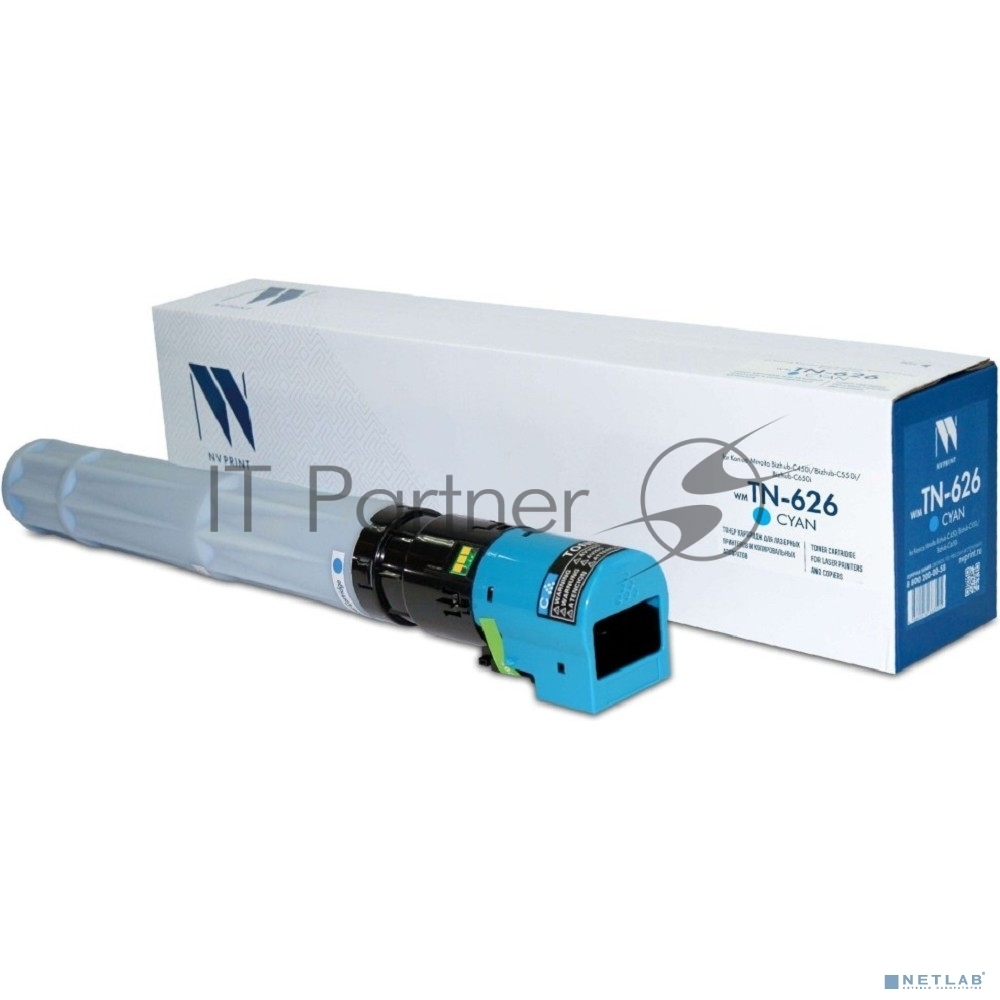 Картридж лазерный NVPrint совместимый NV-TN-626 Голубой для Konica Minolta Bizhub-C450i/Bizhub-C550i/Bizhub-C650i (ACV1450) (28000k)