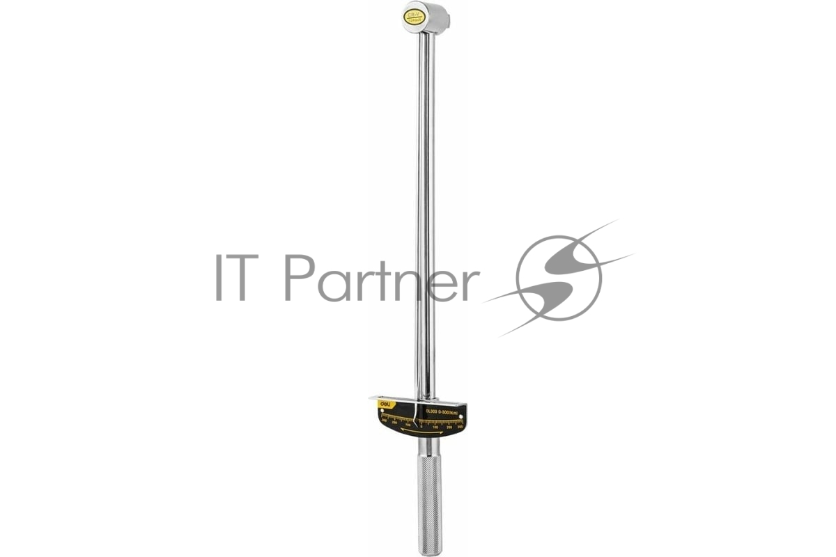 Динамометрический ключ Deli DL300 0-300Нм, 1/2", длина 480мм, головка Cr-V, противоскользящая рукоятка