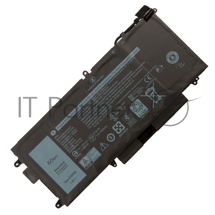 Аккумуляторная батарея для ноутбука Dell Latitude 12 5289 (K5XWW) 7.6V 4200mAh OEM