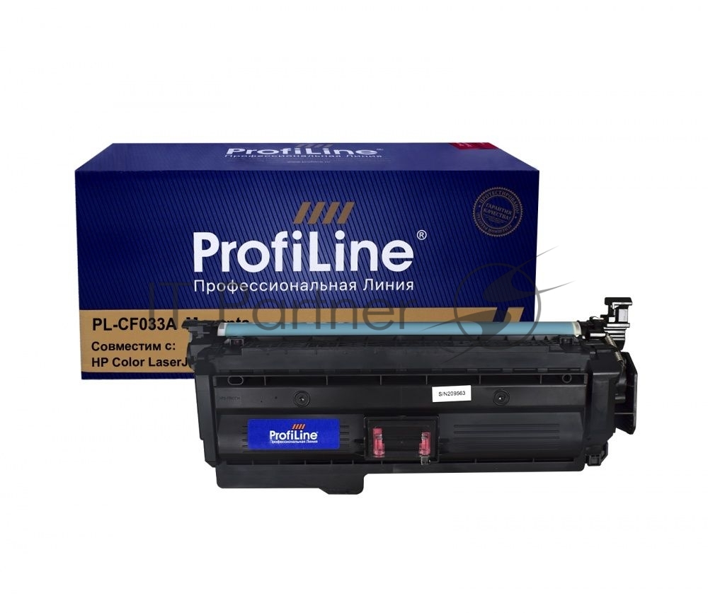 Картридж лазерный ProfiLine PL-CF033A (№646A) для принтеров HP Color LaserJet CM4540 Magenta 12500 копий