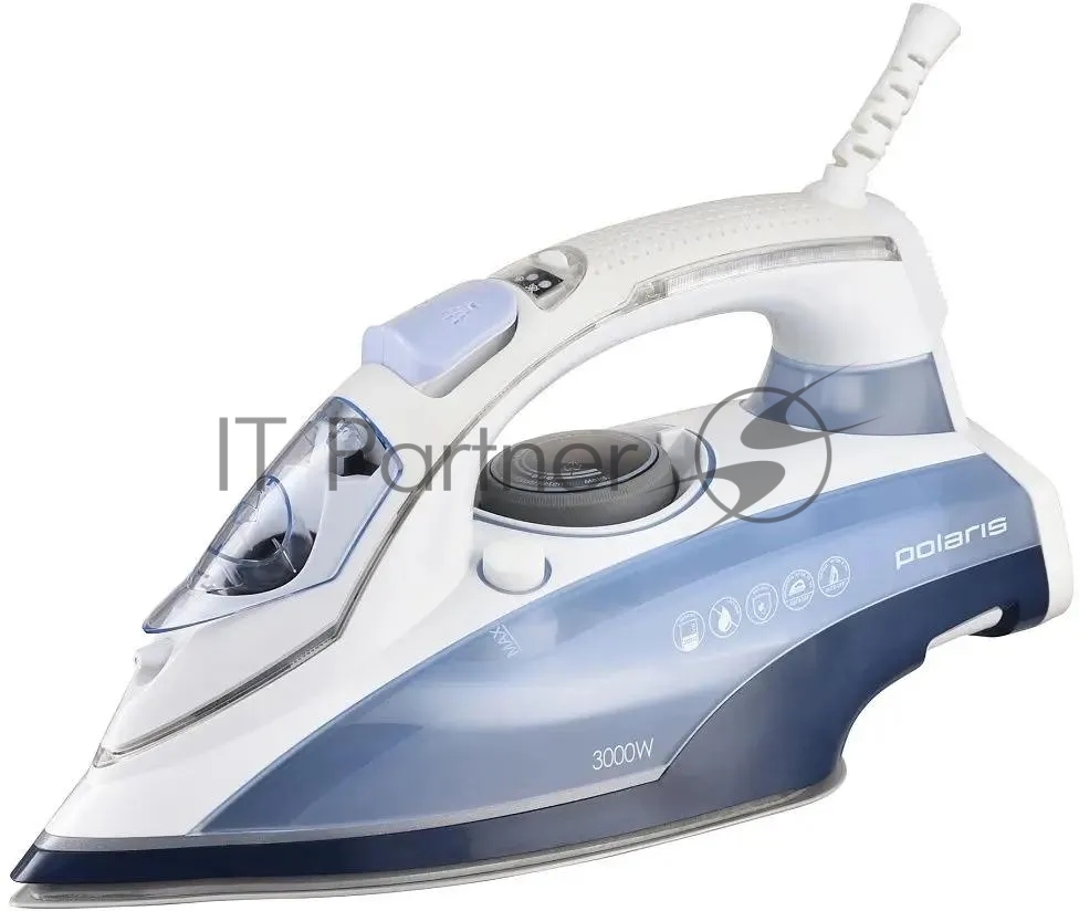 Утюг Polaris PIR 3074 SG AA 3m белый/голубой 3000 Вт