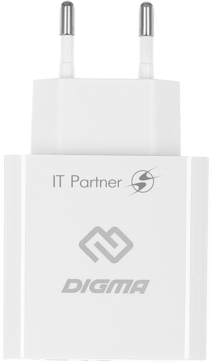 Сетевое зарядное устройство Digma DGW3D 3A PD+QC белый