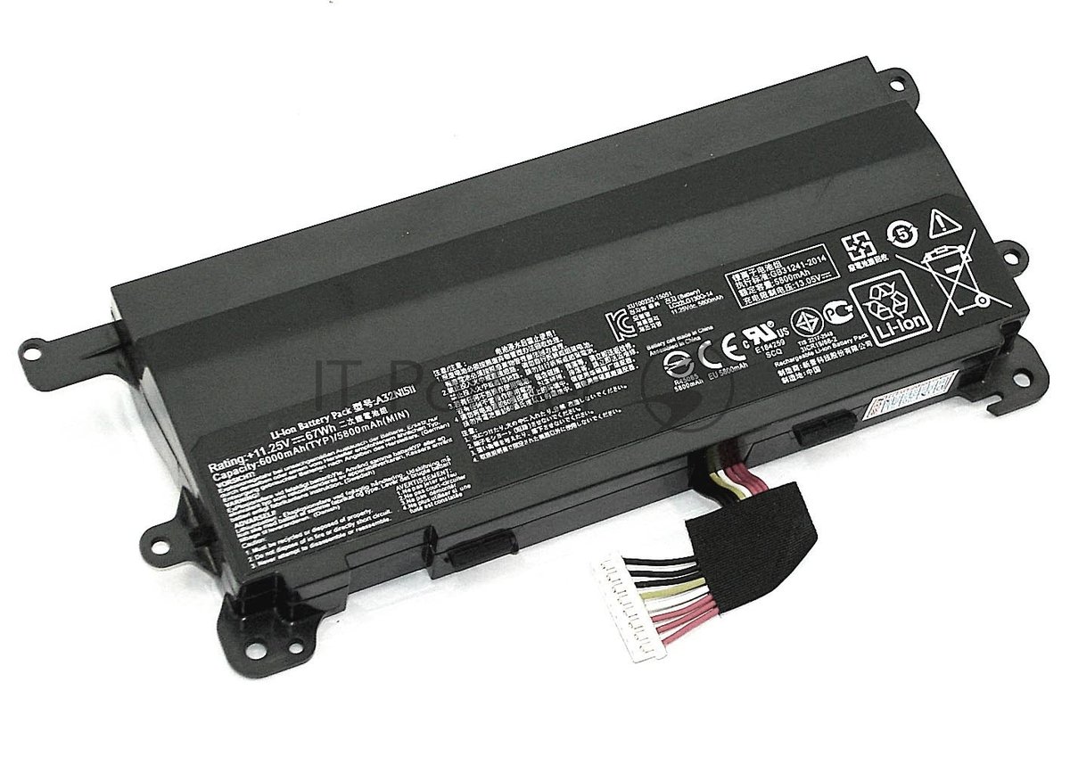 Аккумуляторная батарея для ноутбука Asus ROG G752VL 11.25V 67Wh