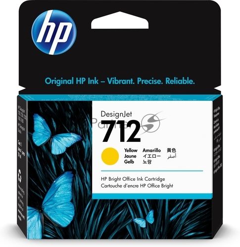 Картридж струйный HP 712 3ED69A желтый (29мл) для HP DJ Т230/630