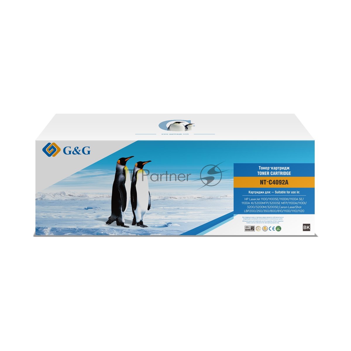 Картридж лазерный G&G NT-C4092A черный (2500 стр.) для HP LJ 1100/3200/3220
