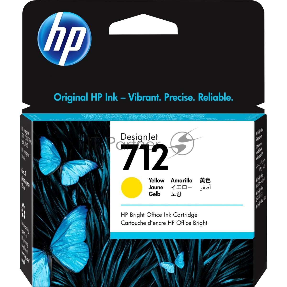 Картридж струйный HP 712 3ED69A желтый (29мл) для HP DJ Т230/630