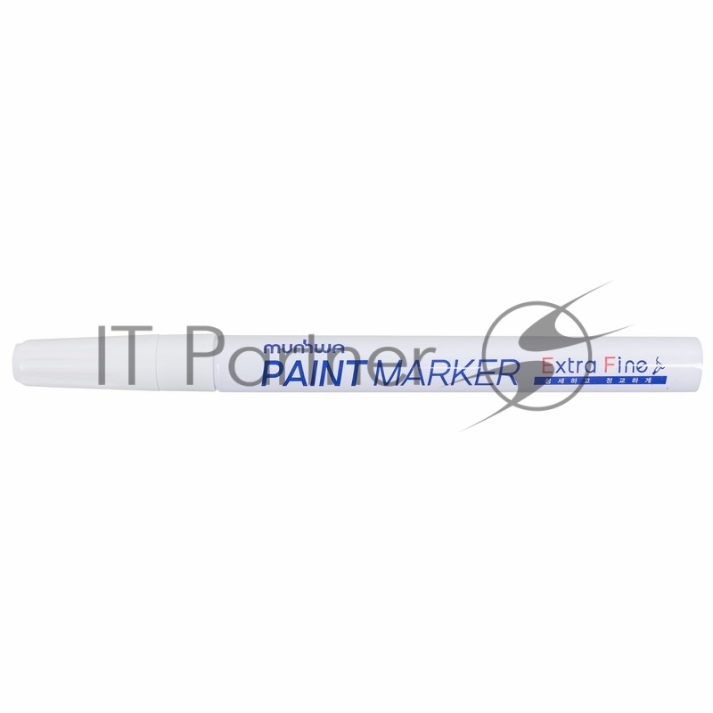 Маркер-краска MunHwa "Extra Fine Paint Marker" 1 мм, белая, нитрооснова