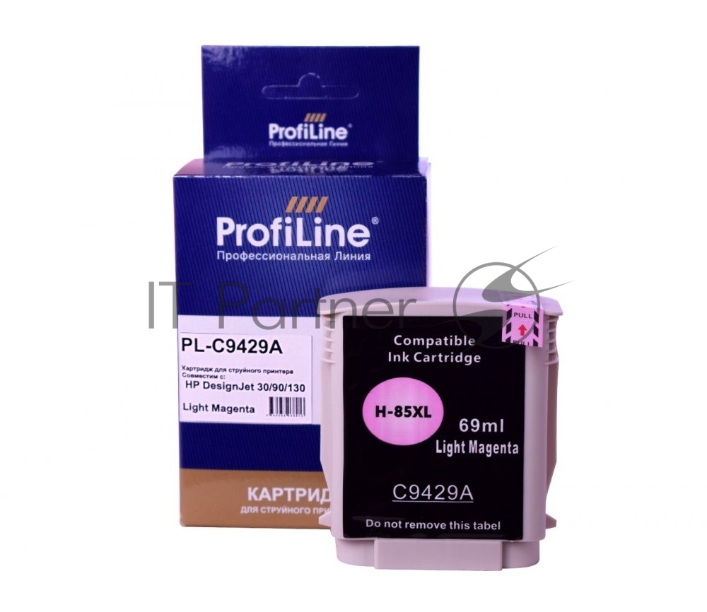 Картридж струйный ProfiLine PL-C9429A (№85) для принтеров HP DesignJet 30/90/130 с чернилами Light Magenta