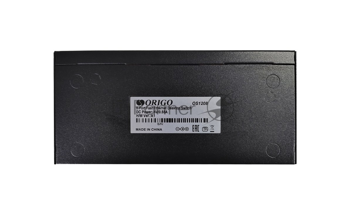 Коммутатор ORIGO OS1208/A1A, 8×100 Мбит/с, неуправляемый