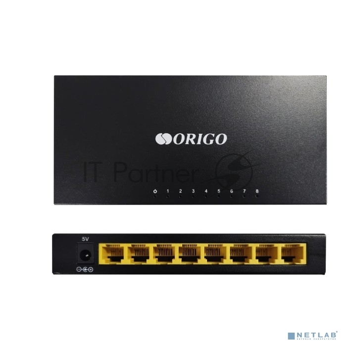 Коммутатор ORIGO OS1208/A1A, 8×100 Мбит/с, неуправляемый