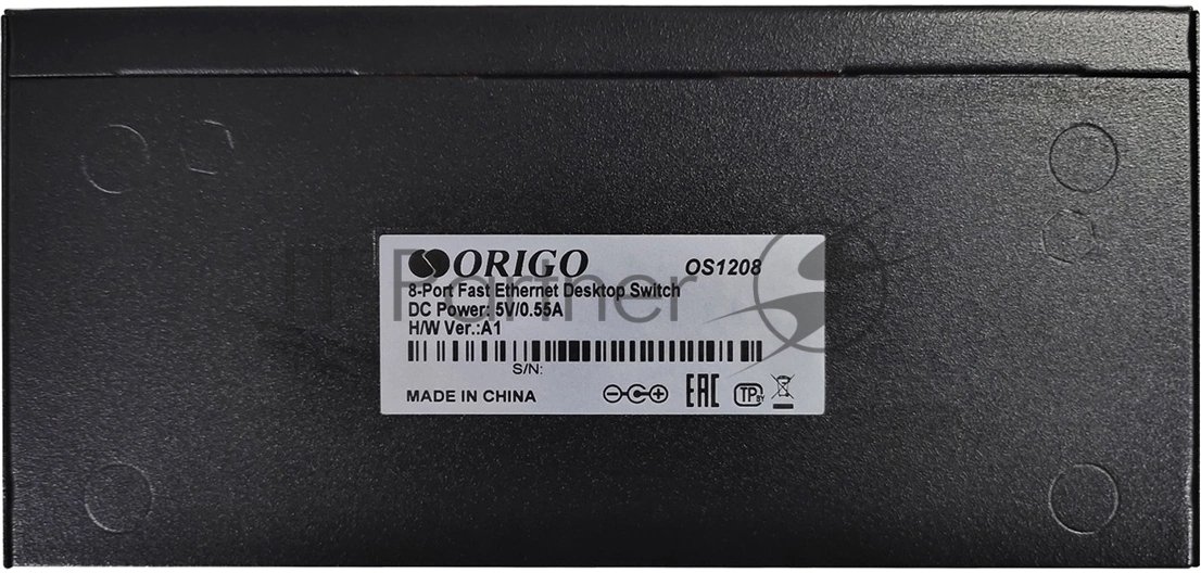 Коммутатор ORIGO OS1208/A1A, 8×100 Мбит/с, неуправляемый