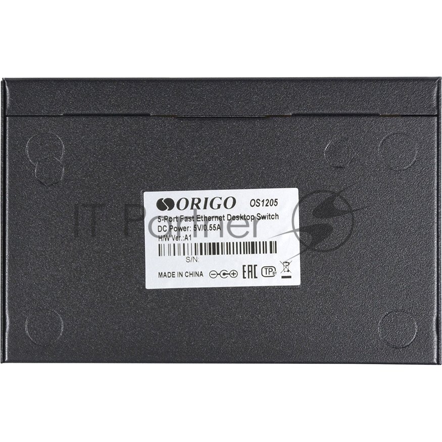 Коммутатор ORIGO OS1205/A1A, 5×100 Мбит/с, неуправляемый