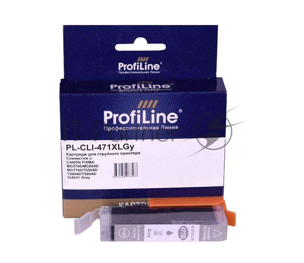 Картридж струйный ProfiLine PL-CLI-471 XLGY для принтеров Canon PIXMA MG5740/MG6840/MG7740/TS5040/TS6040/TS8040/TS9041 с чернилами Grey