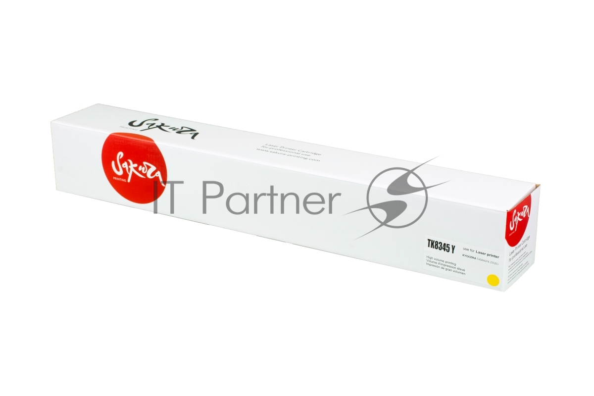 Картридж Sakura TK8345Y для Kyocera TASKalfa 2552ci, желтый, 12 000  к.