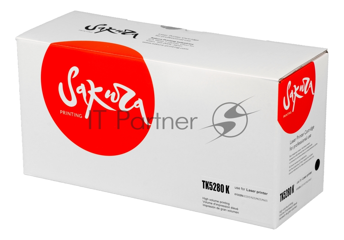 Картридж Sakura TK5280K для Kyocera Mita ECOSYS P6235cdn, черный, 13 000к.