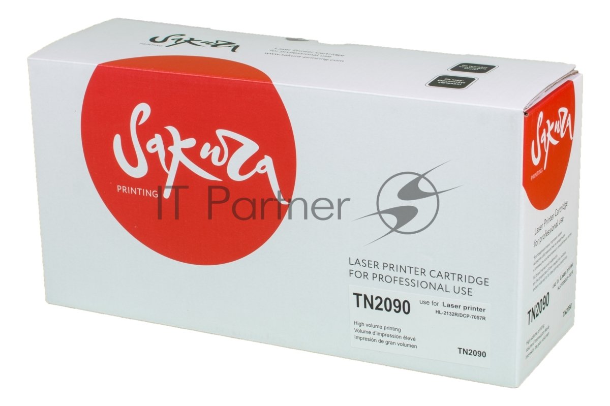 Картридж лазерный Sakura TN2090 для Brother DCP-7057, HL-2132, 1000 к.