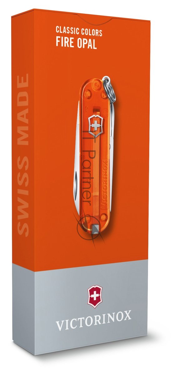 Нож перочинный Victorinox Classic Fire Opal (0.6223.T82G) 58мм 7функц. карт.коробка