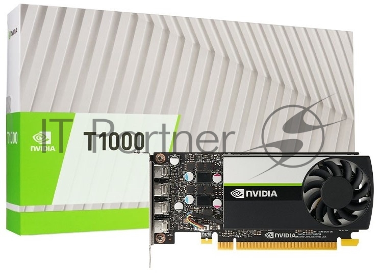 Видеокарта NVIDIA Quadro T1000 4G - BOX, brand new original with individual package, - include ATX and LT brackets (900-5G172-2550-000) (023076)