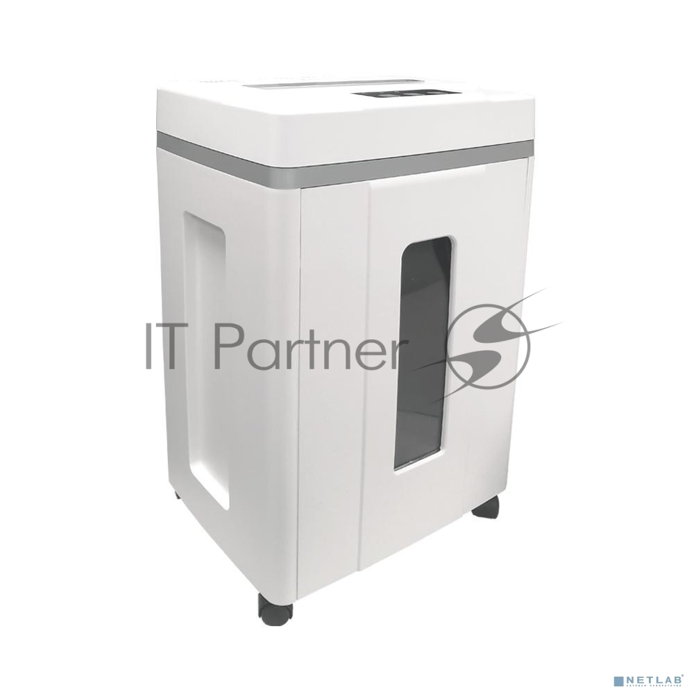 Шредер Office Kit S200TSCD 0,8x2 белый (секр.P-7) фрагменты 6лист. 25лтр. скобы пл.карты CD