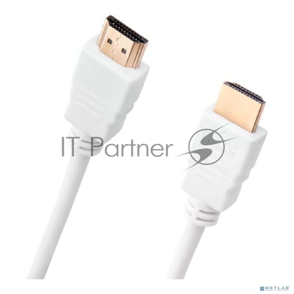 Rexant (17-6204-1) Кабель HDMI - HDMI 1.4, 2м, Gold, белый
