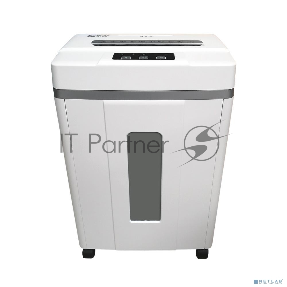 Шредер Office Kit S200TSCD 0,8x2 белый (секр.P-7) фрагменты 6лист. 25лтр. скобы пл.карты CD