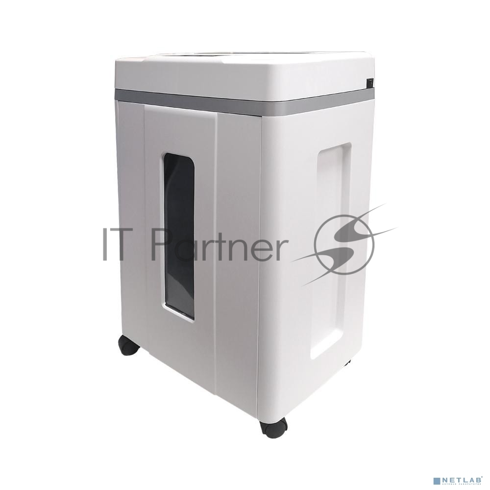 Шредер Office Kit S200TSCD 0,8x2 белый (секр.P-7) фрагменты 6лист. 25лтр. скобы пл.карты CD