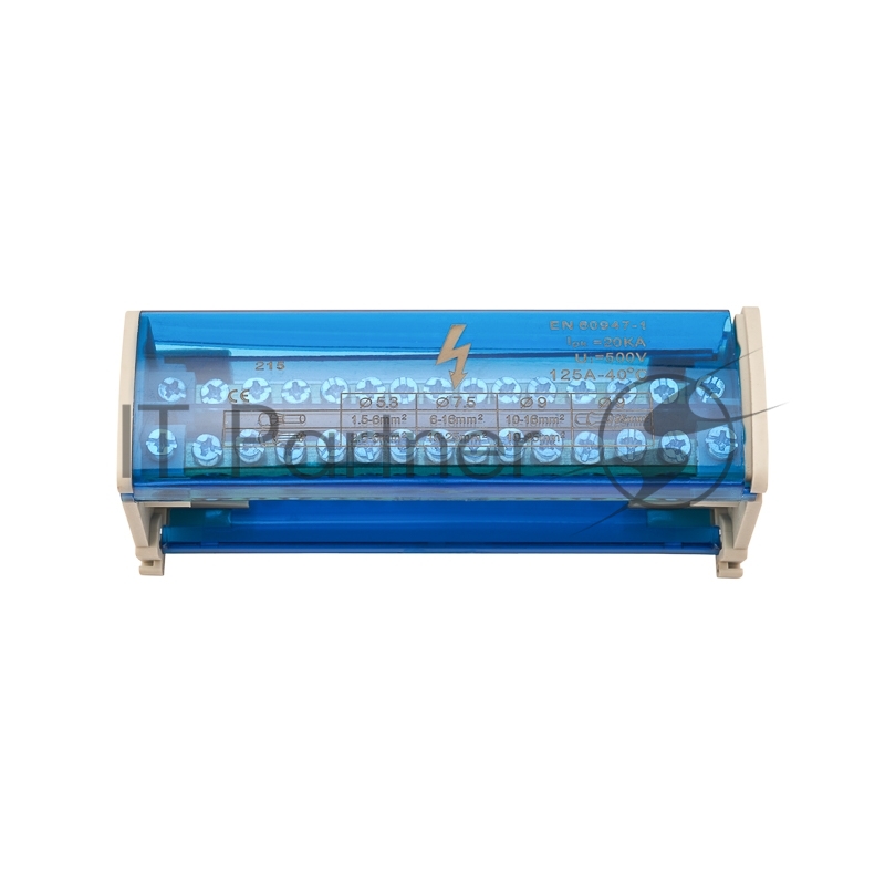 Шина на DIN-рейку в корпусе (кросс-модуль) Rexant 2х15