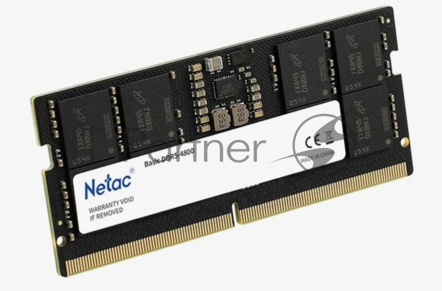 Оперативная память NETAC Basic, DDR5, 16GB (1x16GB), 4800MHz, CL40, SO-DIMM