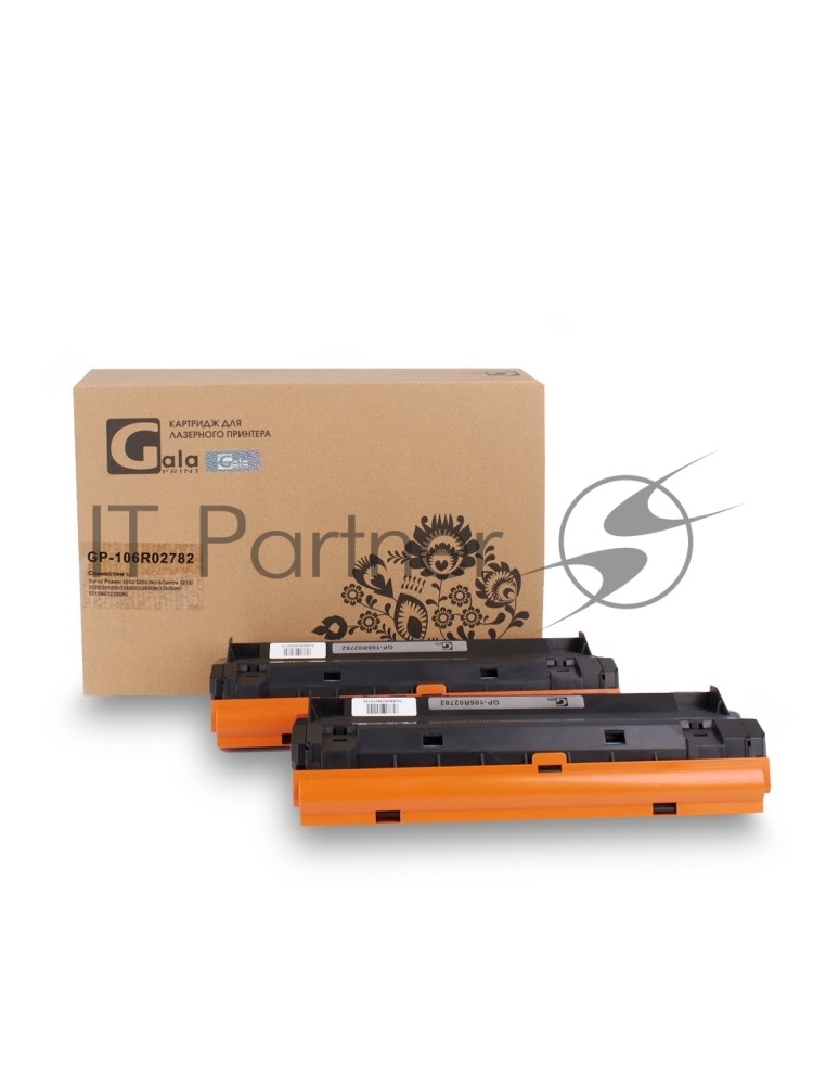Картридж лазерный GP-106R02782 двойная упаковка, для принтеров Xerox Phaser 3052/3260/WorkCentre 3215/3225/3052NI/3260DI/3260DN/3260DNI/3215NI/3225DNI (для аппаратов, выпущенных до 01.07.2017) 2х3000 копий GalaPrint