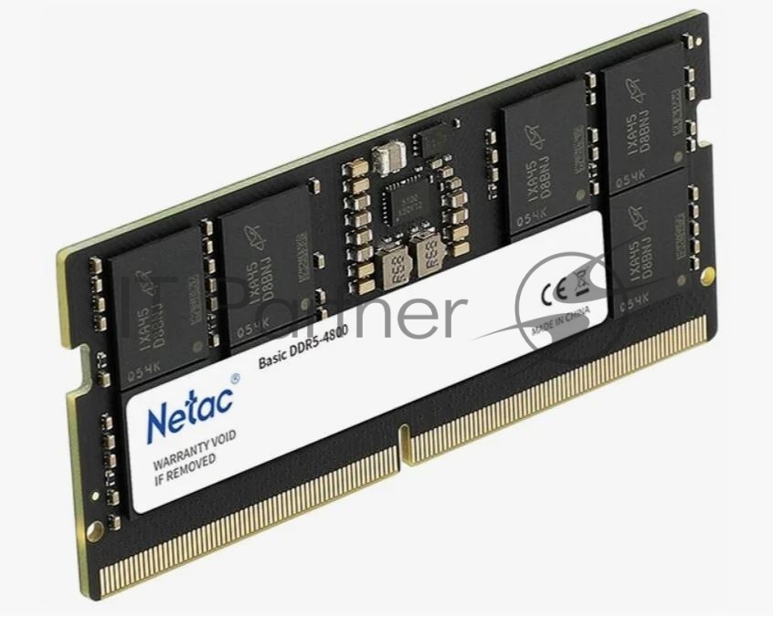 Оперативная память NETAC Basic, DDR5, 16GB (1x16GB), 4800MHz, CL40, SO-DIMM