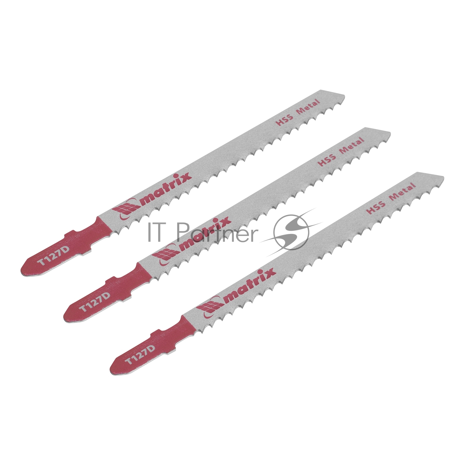 Полотна для электролобзика Matrix по металлу, 3 шт. T127D, 75 х 3мм, HSS