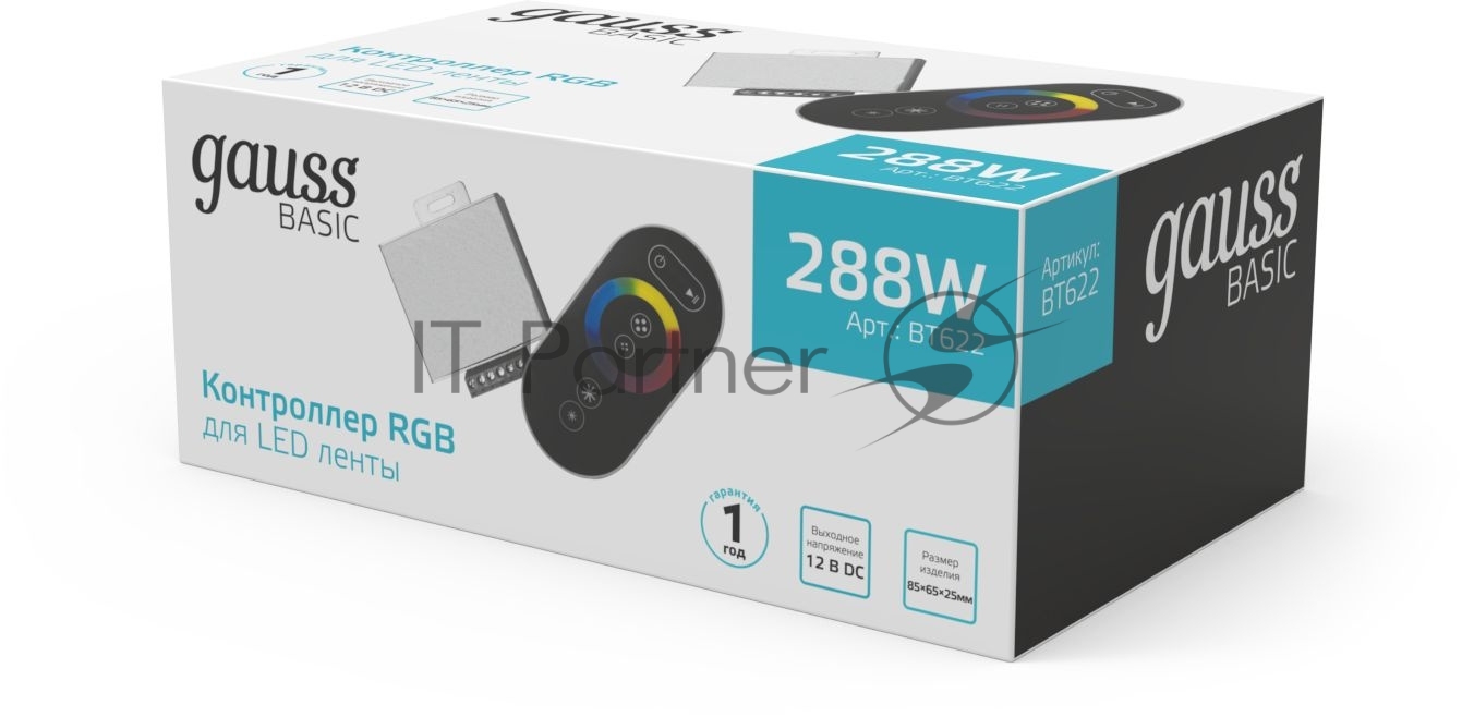 Контроллер RGb Gauss Basic для ленты LED 12V 288W 1/100