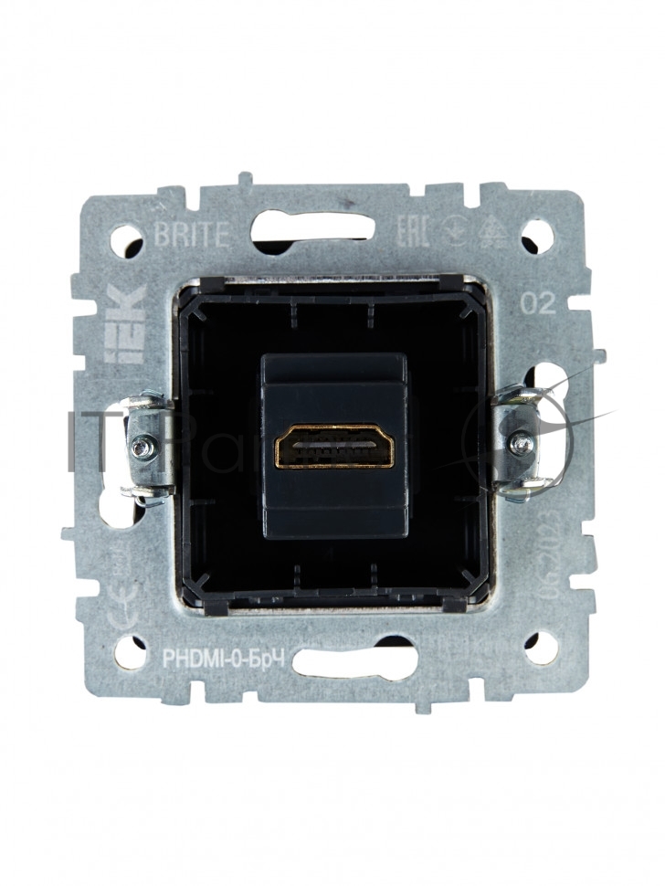 Розетка HDMI IEK BRITE РHDMI-0-БрЧ черный
