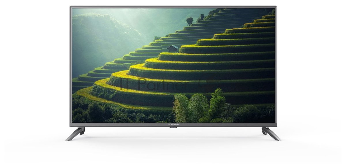 Телевизор Starwind 43" SW-LED43UG400 стальной LED UHD 60Hz Яндекс ТВ