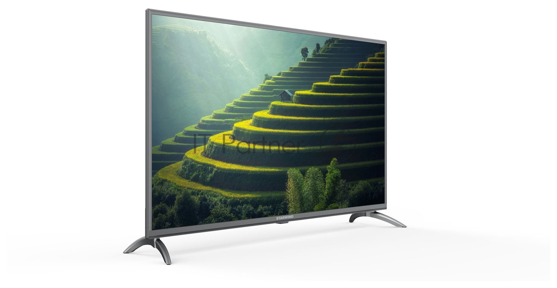 Телевизор Starwind 43" SW-LED43UG400 стальной LED UHD 60Hz Яндекс ТВ