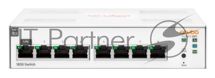 Коммутатор HPE Instant On 1830 24G 2SFP, 24×1 Гбит/с + 2×1 Гбит/с SFP, настраиваемый