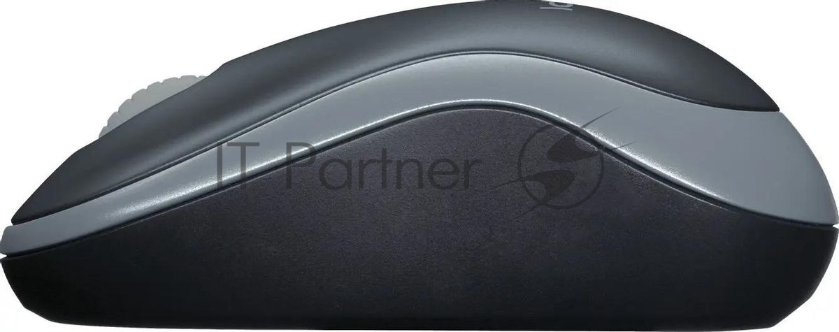 Мышь беспроводная Logitech M185 серый/черный, 1000 dpi, радиоканал, USB, кнопки - 3