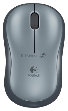 Мышь беспроводная Logitech M185 серый/черный, 1000 dpi, радиоканал, USB, кнопки - 3