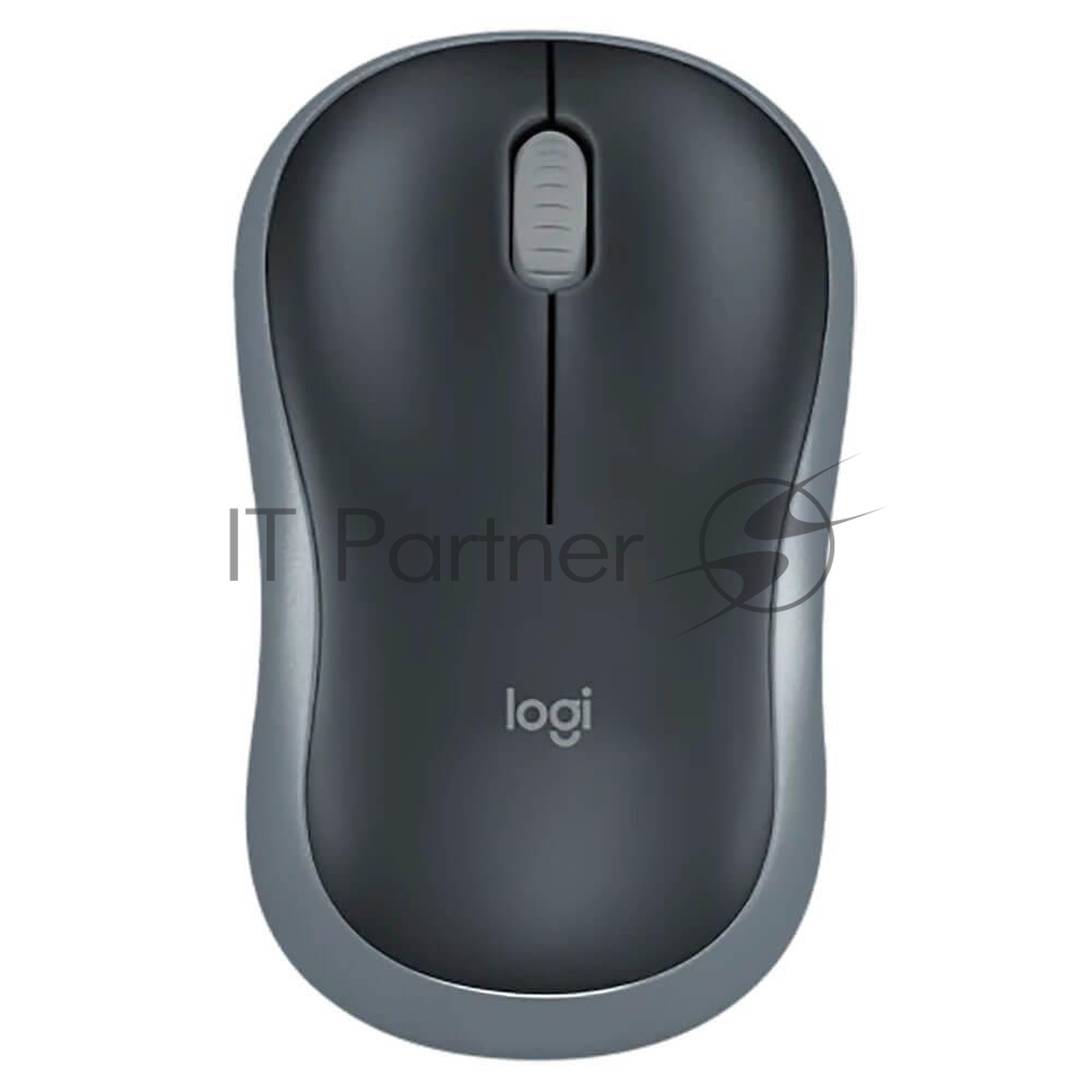 Мышь беспроводная Logitech M185 серый/черный, 1000 dpi, радиоканал, USB, кнопки - 3