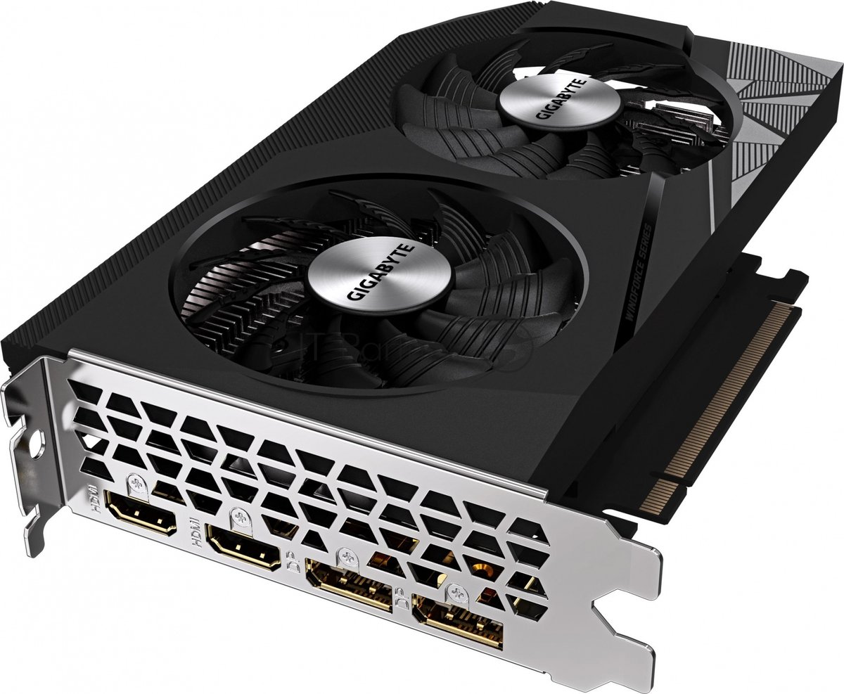 Видеокарта Gigabyte Intel Arc A380 WINDFORCE OC, 6 GB GDDR6, 96 bit, 2xDisplayPort, 2xHDMI, GPU 2000 MHz