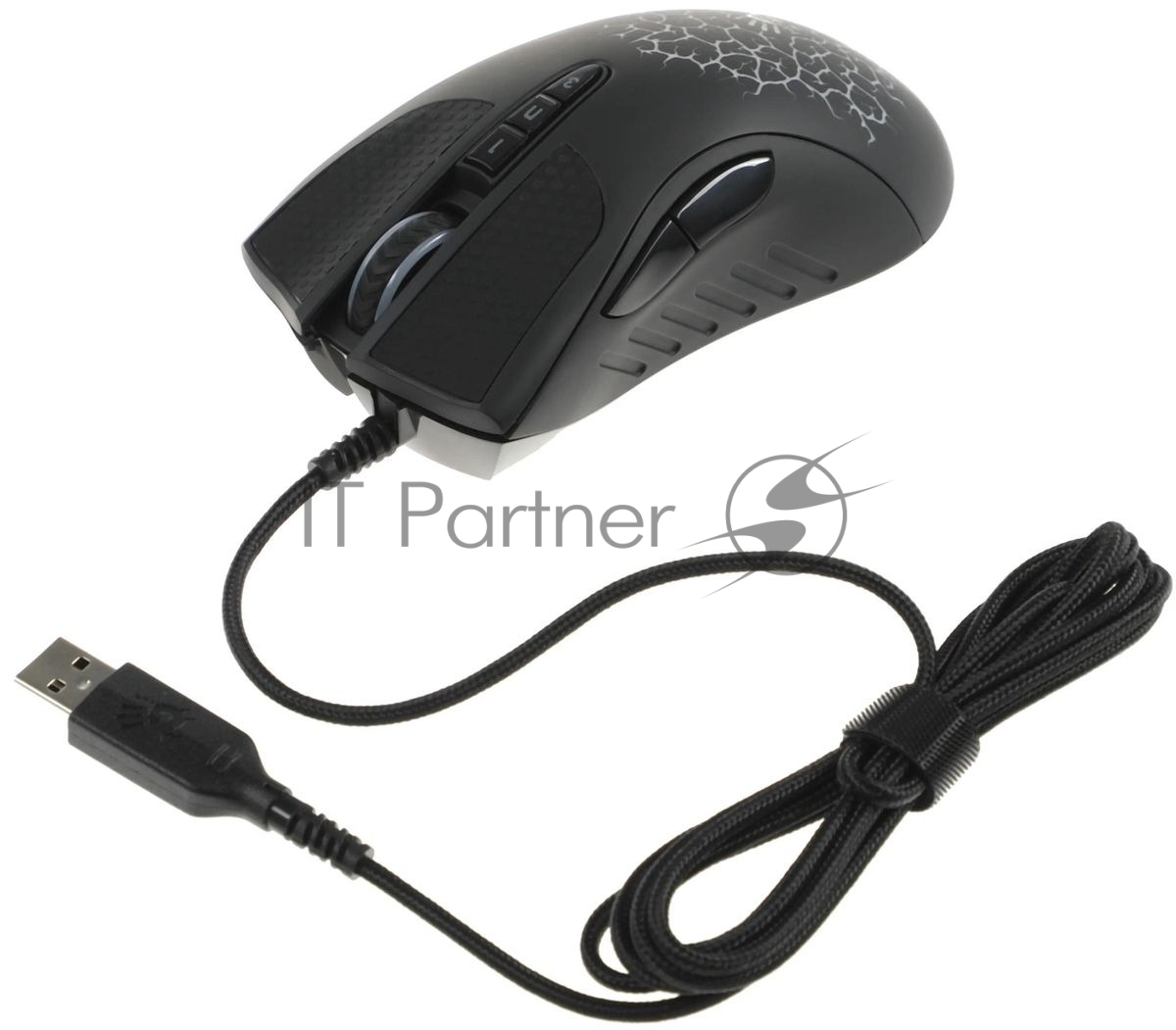 Мышь проводная A4Tech Bloody Blazing A9/A90 черный, 4000 dpi, USB Type-A, кнопки - 8