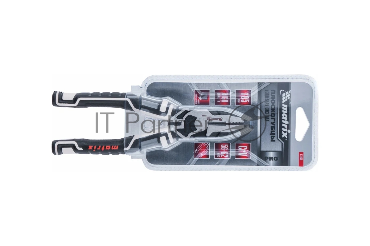MATRIX 17060 Плоскогубцы комбинированные Matrix 185 мм,  усиленная система, PRO