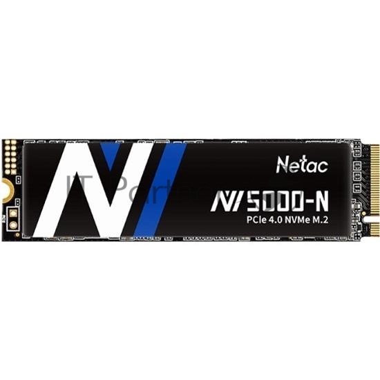 Накопитель SSD Netac NV5000-N, 1Tb, M.2 2280, PCIe 4.0 x4, NVMe, R/W 4800/4600, с радиатором