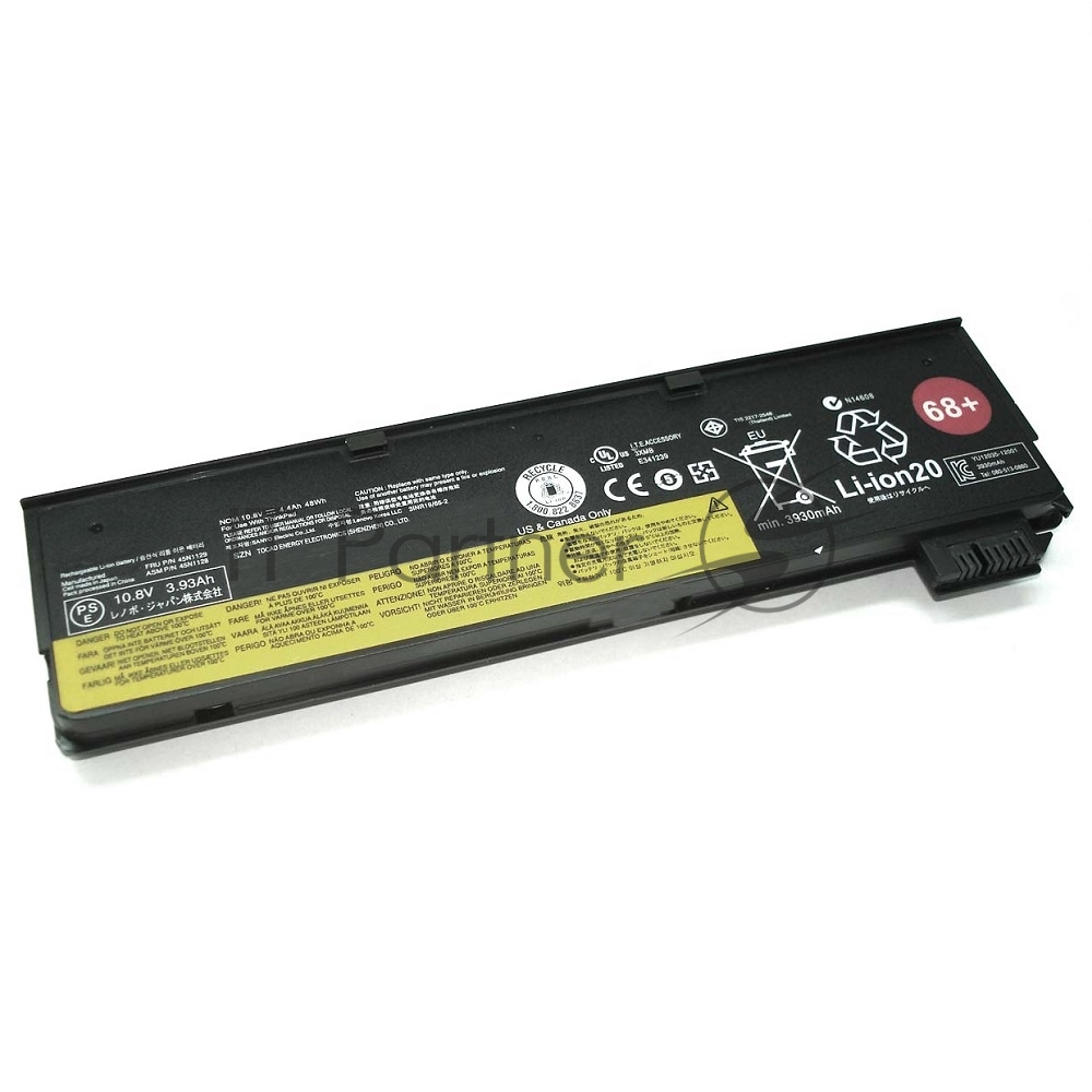 Lenovo 0C52862 Аккумуляторная батарея Thinkpad Battery 68+ (6 cell) 6 cell  72Wh for x240,T440,T440s