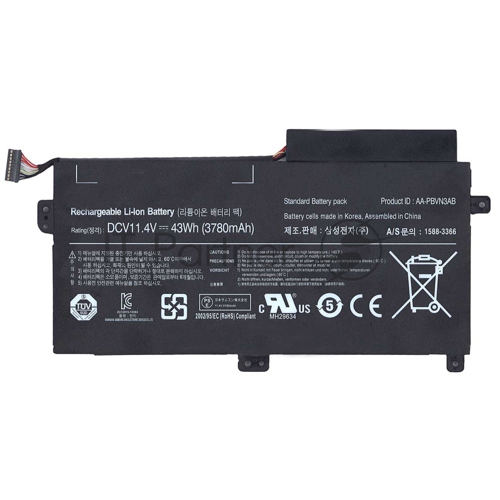 Аккумуляторная батарея для ноутбука Samsung 370R5E, 470R5E 11.4V 43Wh черный