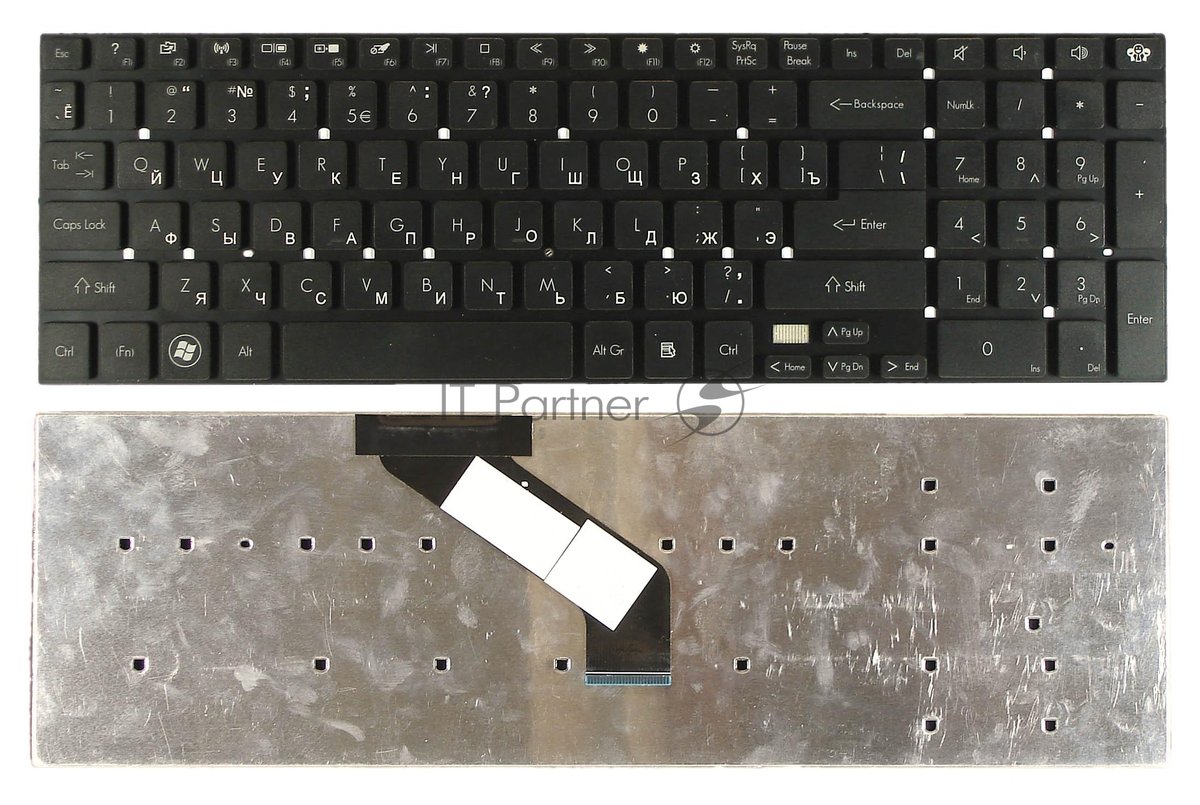 Клавиатура для ноутбука Gateway NV55S NV57H NV75S NV77H TS45 черная